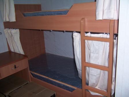 Double Bunks with Mattress Curtain
